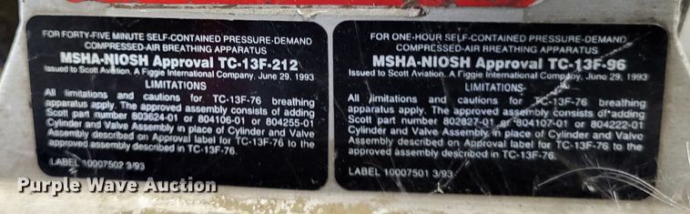 image for item LR9098 (27) Scott air tanks