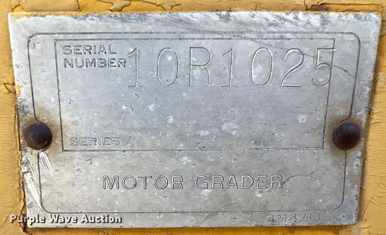 image for item LS9948 1970 Caterpillar 120  rigid frame motor grader