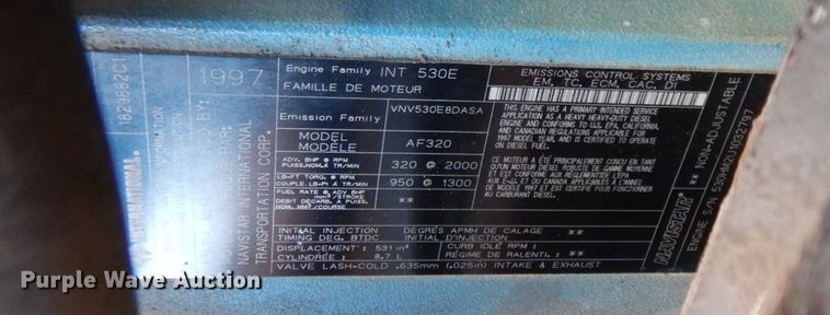 image for item LS9960 1997 International Pierce EA753  pumper fire truck