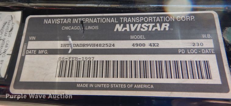 image for item LS9960 1997 International Pierce EA753  pumper fire truck