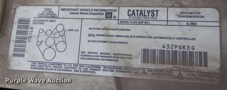 image for item LS9994 1996 Chevrolet Astro  van