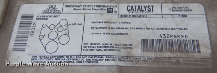 image for item LS9994 1996 Chevrolet Astro  van