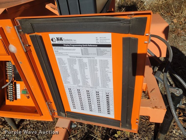 image for item MH9553 2014 K&K Systems  message board trailer