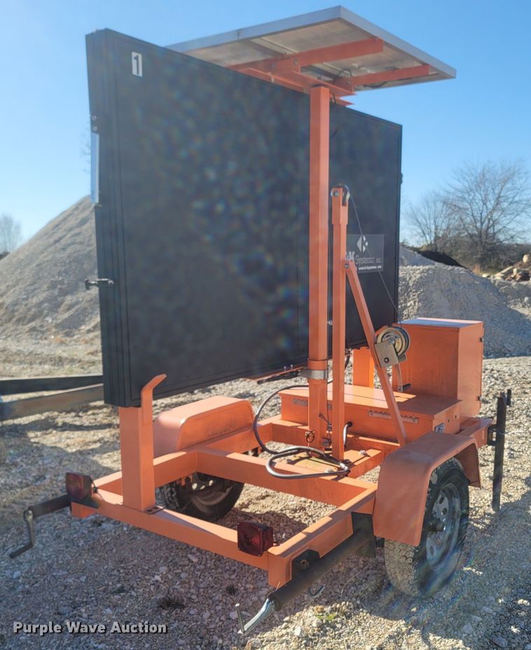 image for item MH9554 2014 K&K Systems  message board trailer
