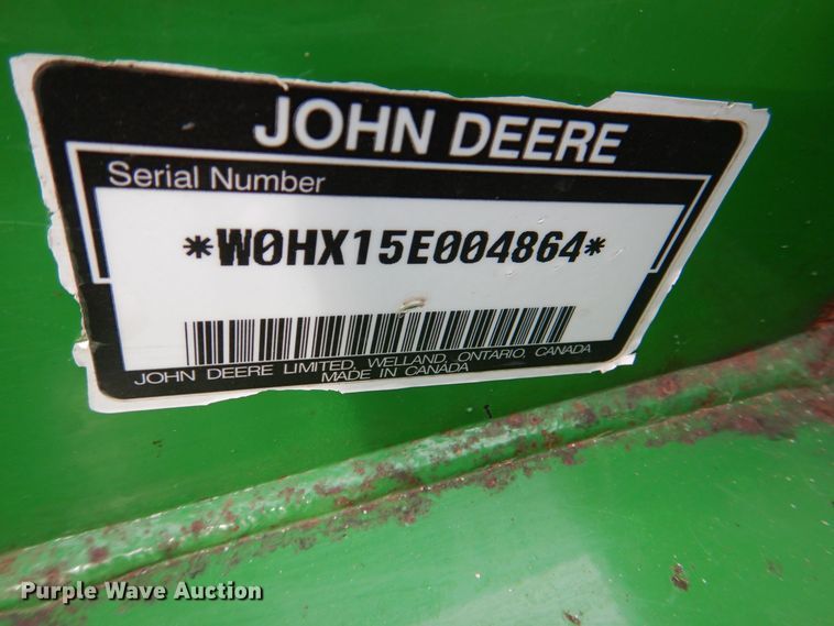 image for item MJ9909 2004 John Deere HX15  batwing rotary mower