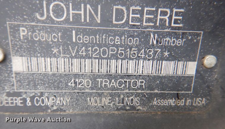 image for item MJ9912 2008 John Deere 4120  MFWD tractor
