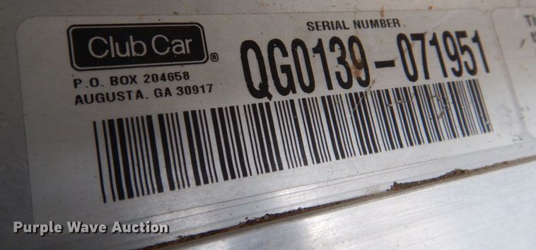 image for item MJ9914 2001 Club Car Carryall Turf 272  golf cart