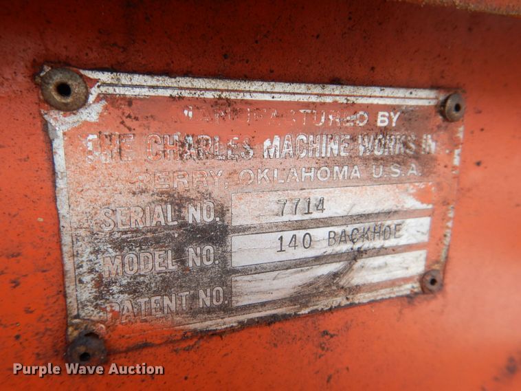 image for item MJ9918 1978 Ditch Witch R40  trencher