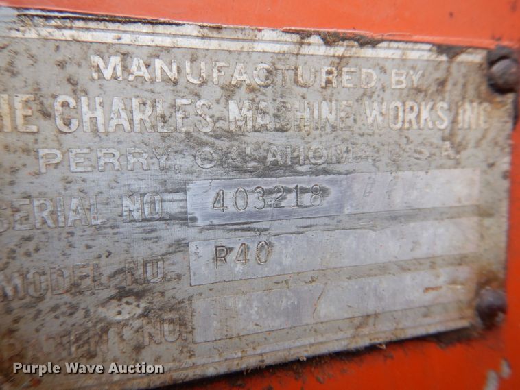 image for item MJ9918 1978 Ditch Witch R40  trencher