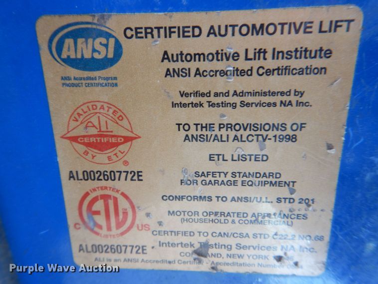 image for item MJ9924 2006 Bend Pak HD-12-B  four post automotive lift