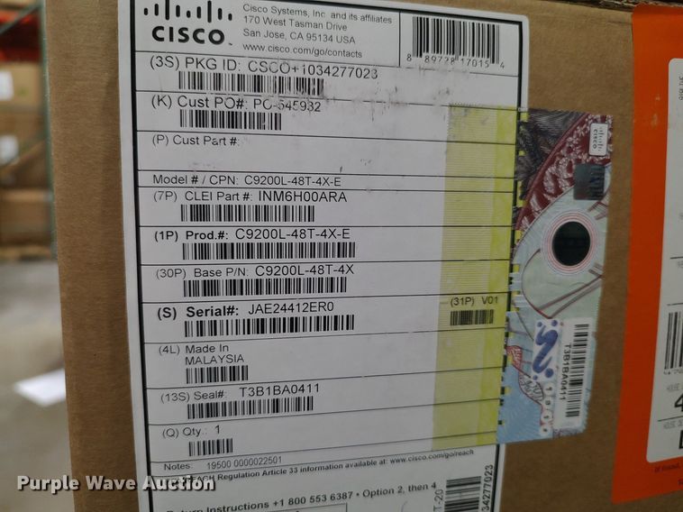 image for item MM9797 (9) Cisco C9200L ethernet switches