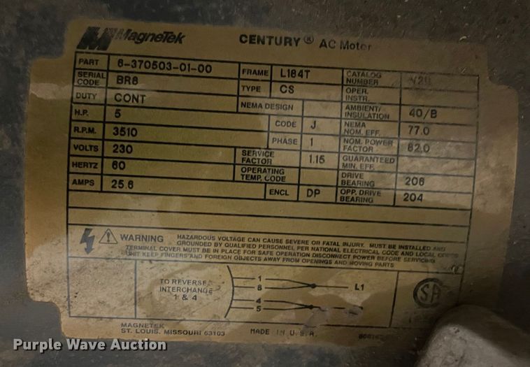 image for item MR9523 Bauer C-E1  breathing air compressor