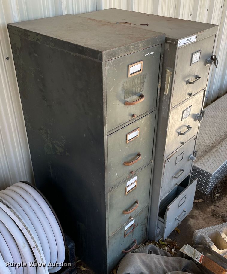 image for item MR9525 (2) four drawer filing cabinets