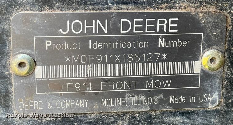 image for item MR9529 John Deere F911  lawn mower