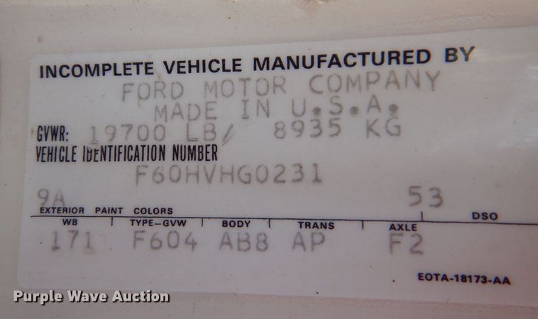 image for item MT9828 Ford  dump truck