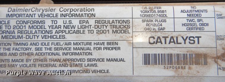 image for item MT9931 2001 Dodge Ram 1500  Quad Cab pickup truck