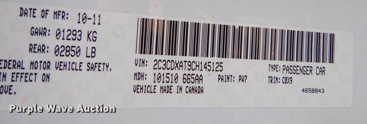 image for item MT9932 2012 Dodge Charger Police