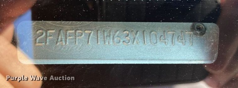 image for item MT9938 2003 Ford Crown Victoria Police Interceptor