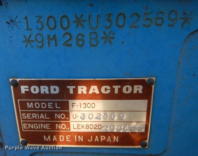 image for item MT9970 1979 Ford 1300  MFWD tractor