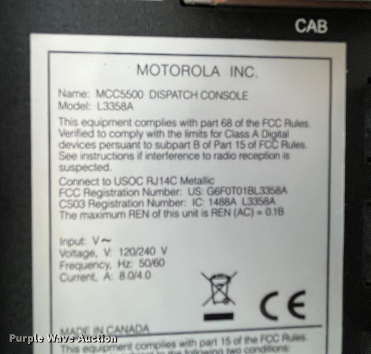 image for item MW9423 Public safety radio system