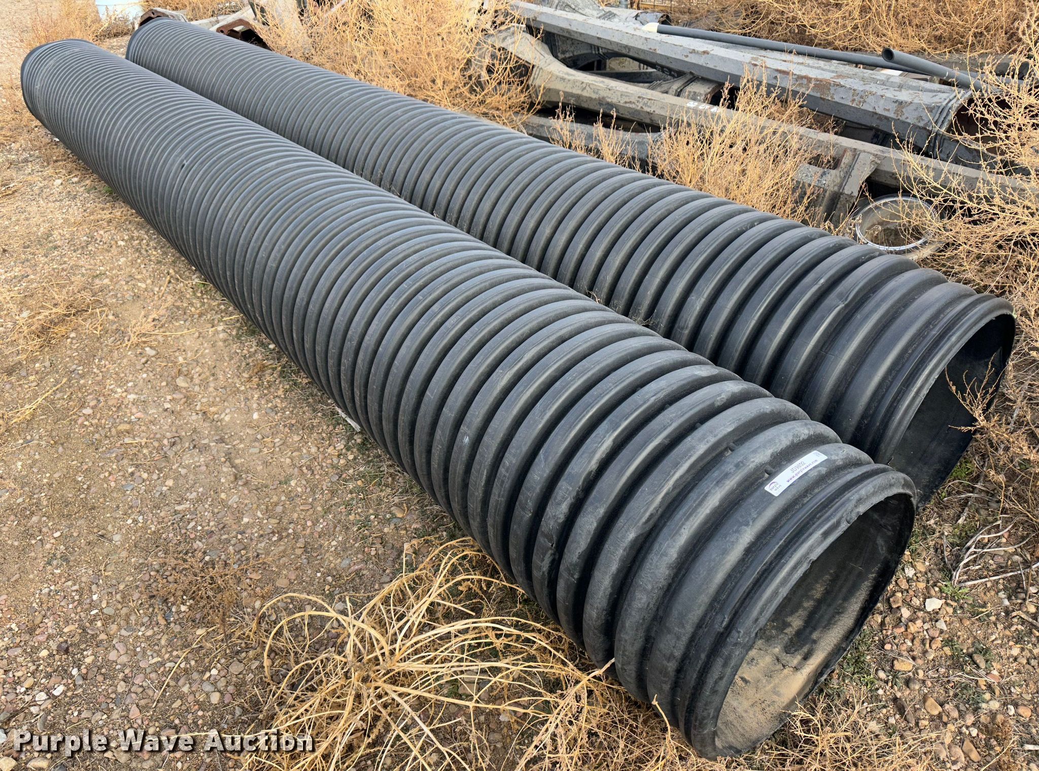 (2) plastic culverts in Hays, KS Item JD9802 sold Purple Wave