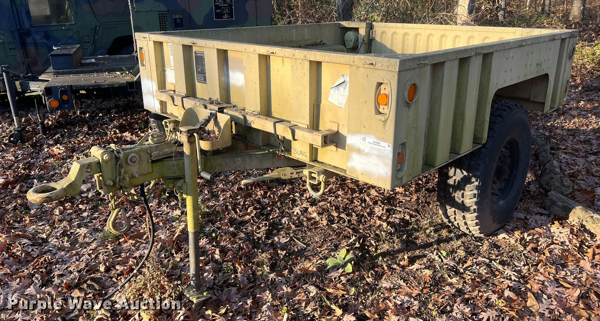 US Army M1101 utility trailer in Vichy, MO Item JU9802 sold Purple Wave