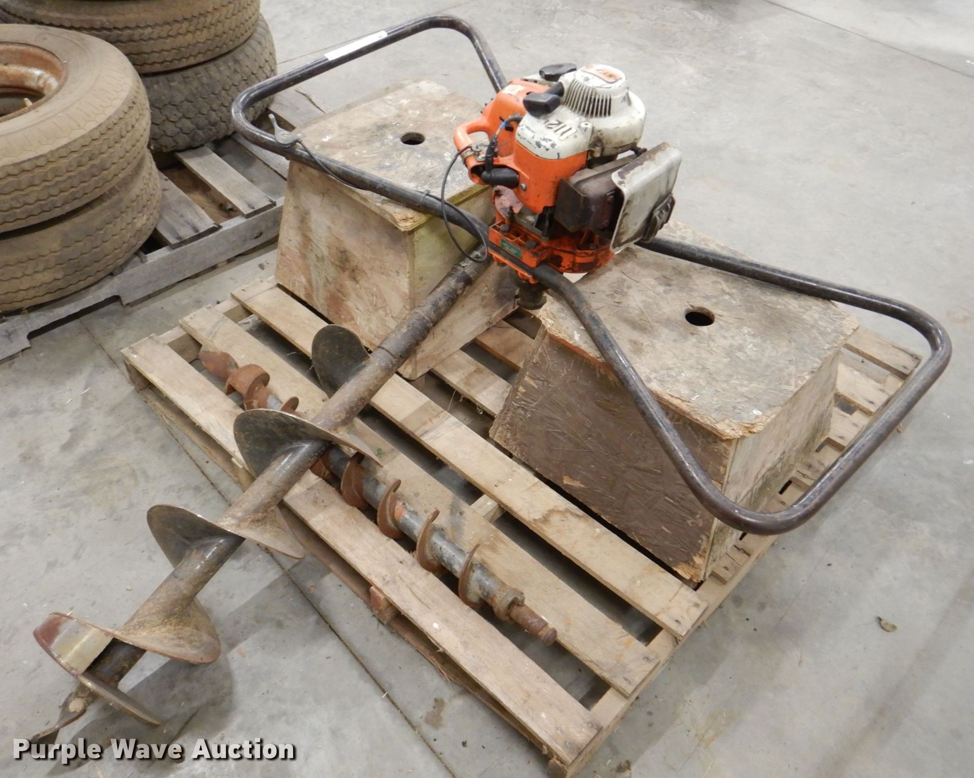 Stihl 4308 two man post hole auger in Long Grove, IA Item MJ9902 sold