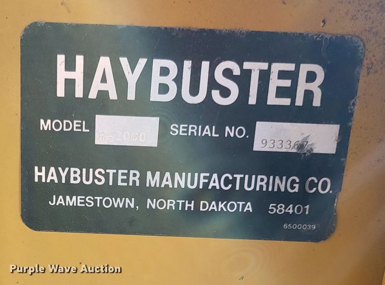 image for item DH1754 HayBuster Big Bite H1000  bale processor