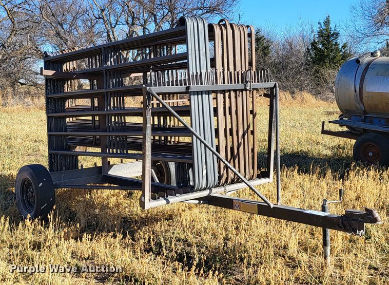 image for item DH1755 Winkel  livestock panel trailer