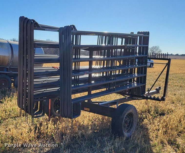 image for item DH1755 Winkel  livestock panel trailer