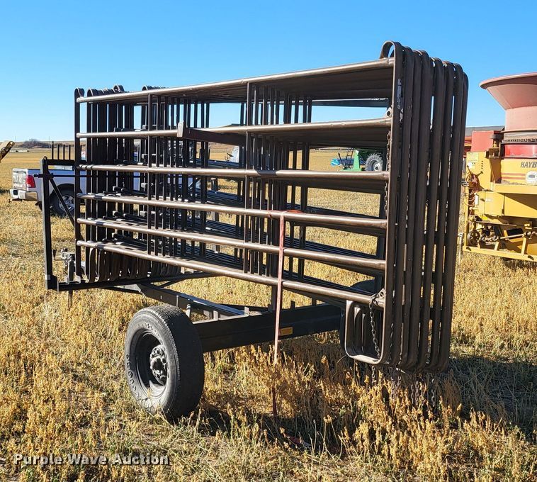 image for item DH1755 Winkel  livestock panel trailer