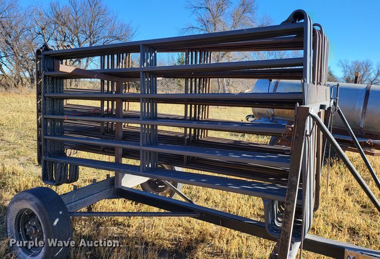 image for item DH1755 Winkel  livestock panel trailer