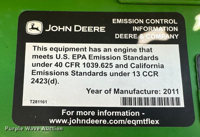 image for item DH1772 2011 John Deere 9770 STS  combine