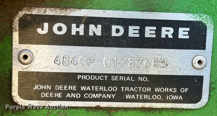 image for item DH1776 1982 John Deere 4840  tractor