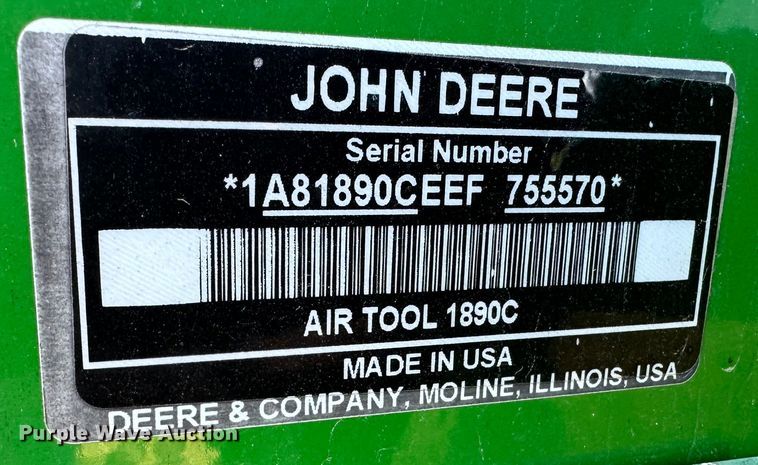 image for item DH1778 2014 John Deere 1890  air seeder