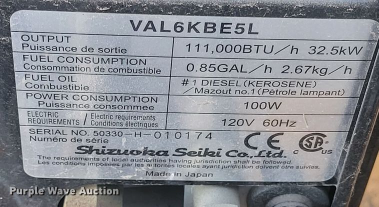 image for item DH1781 AgHeaters VAL6KBE5L  heater