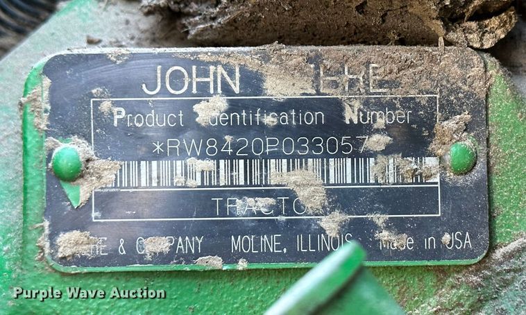 image for item DH1791 2005 John Deere 8420  MFWD tractor