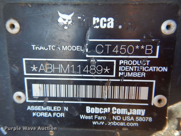 image for item DK2061 2009 Bobcat CT450  MFWD tractor