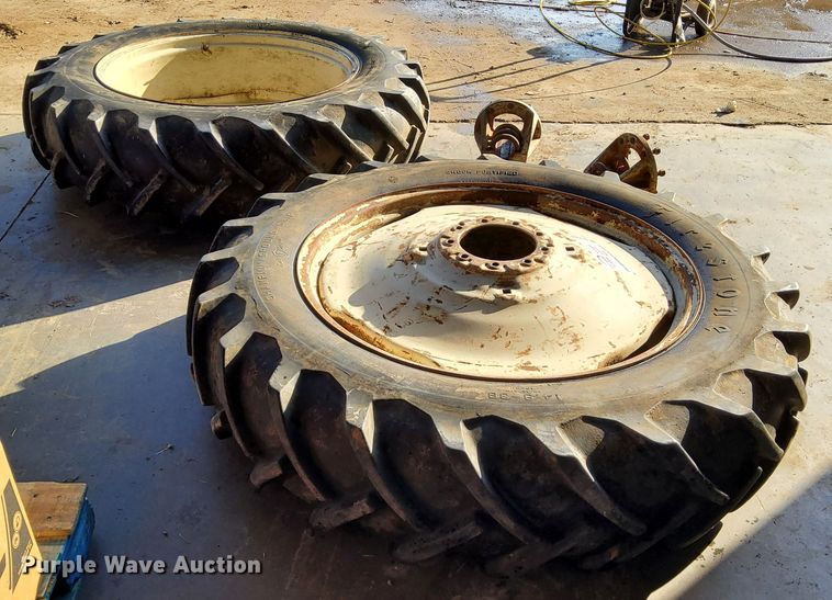 image for item DL2269 (2) Firestone Champion Ground Grip 14.9-38 tires and wheels