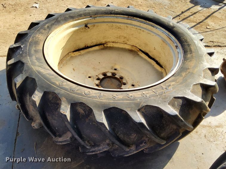 image for item DL2269 (2) Firestone Champion Ground Grip 14.9-38 tires and wheels