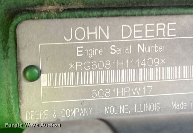 image for item DM2534 2000 John Deere 8410  MFWD tractor