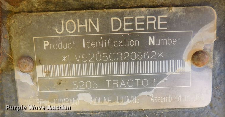 image for item DM2536 2002 John Deere 5205  MFWD tractor