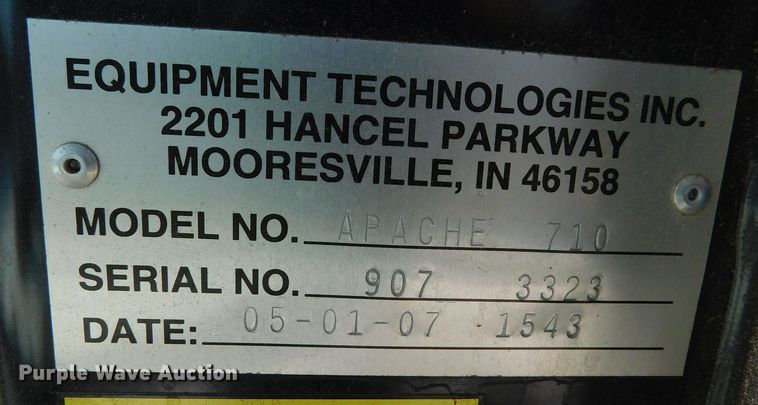 image for item DM2541 2007 Apache AS710  sprayer