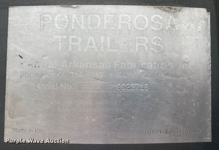 image for item DN8080 Ponderosa  livestock trailer