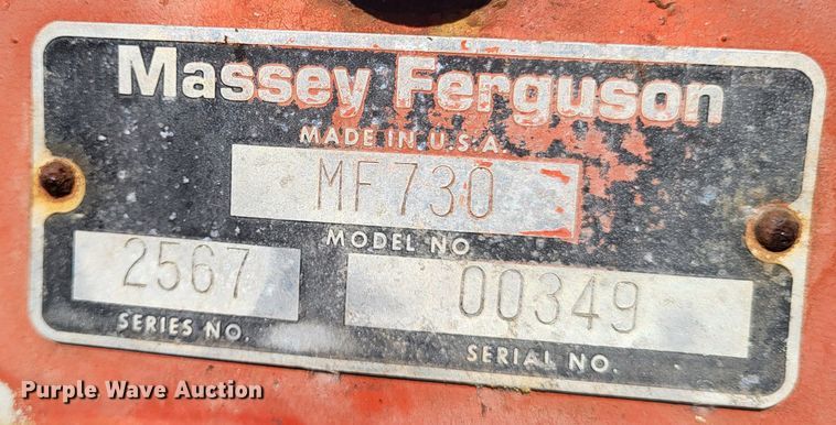 image for item DO3484 Massey Ferguson MF730  off-set disk