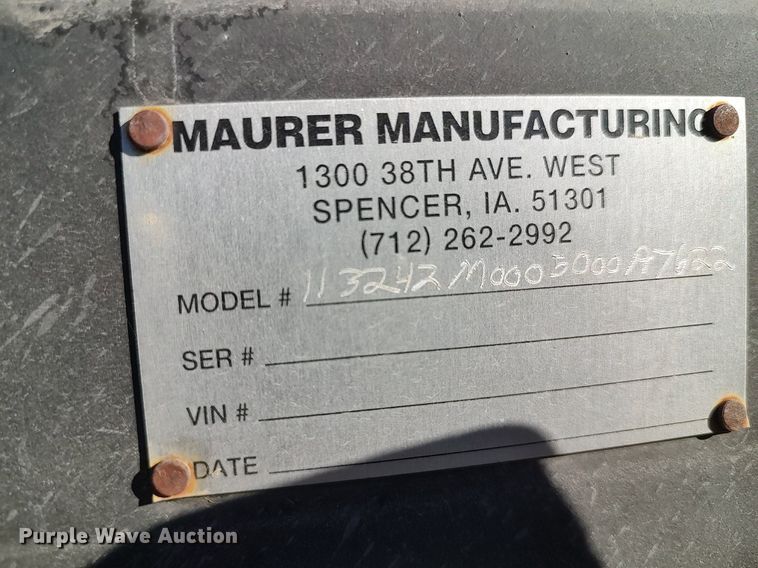 image for item DO3684 2012 Mauer M32  header trailer