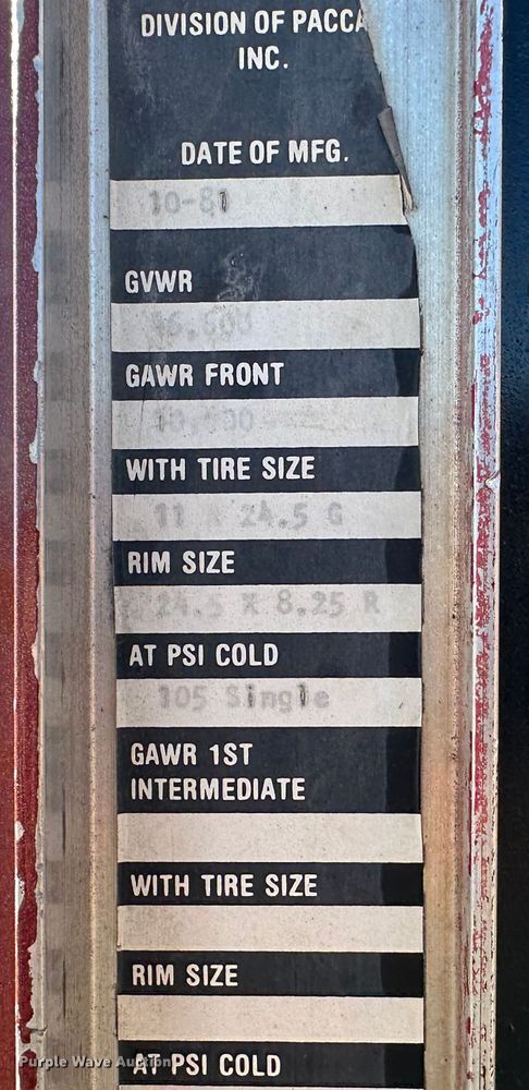 image for item DO3685 1982 Kenworth K100  grain truck