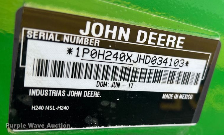 image for item DO8958 2017 John Deere 5100E  MFWD tractor