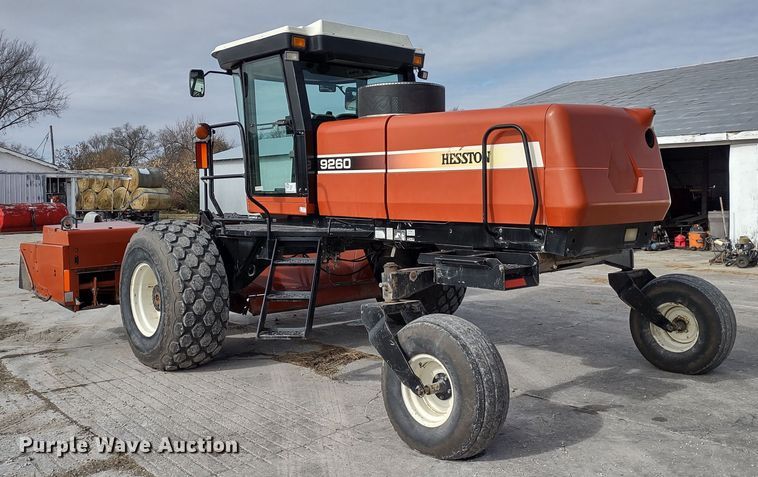 image for item DR8037 2005 Hesston 9260  windrower