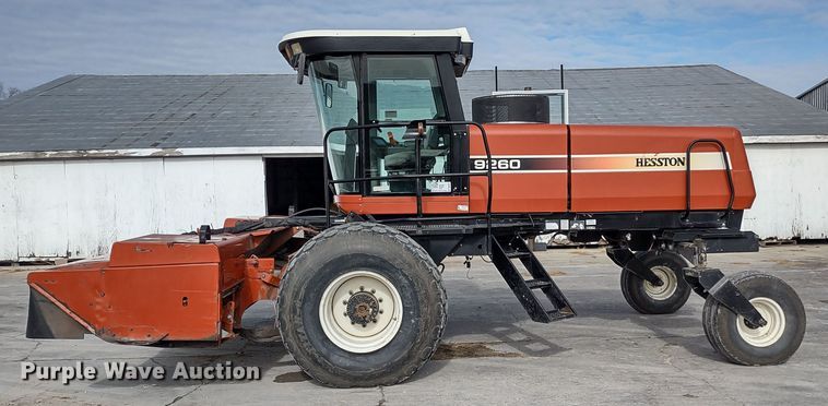 image for item DR8037 2005 Hesston 9260  windrower